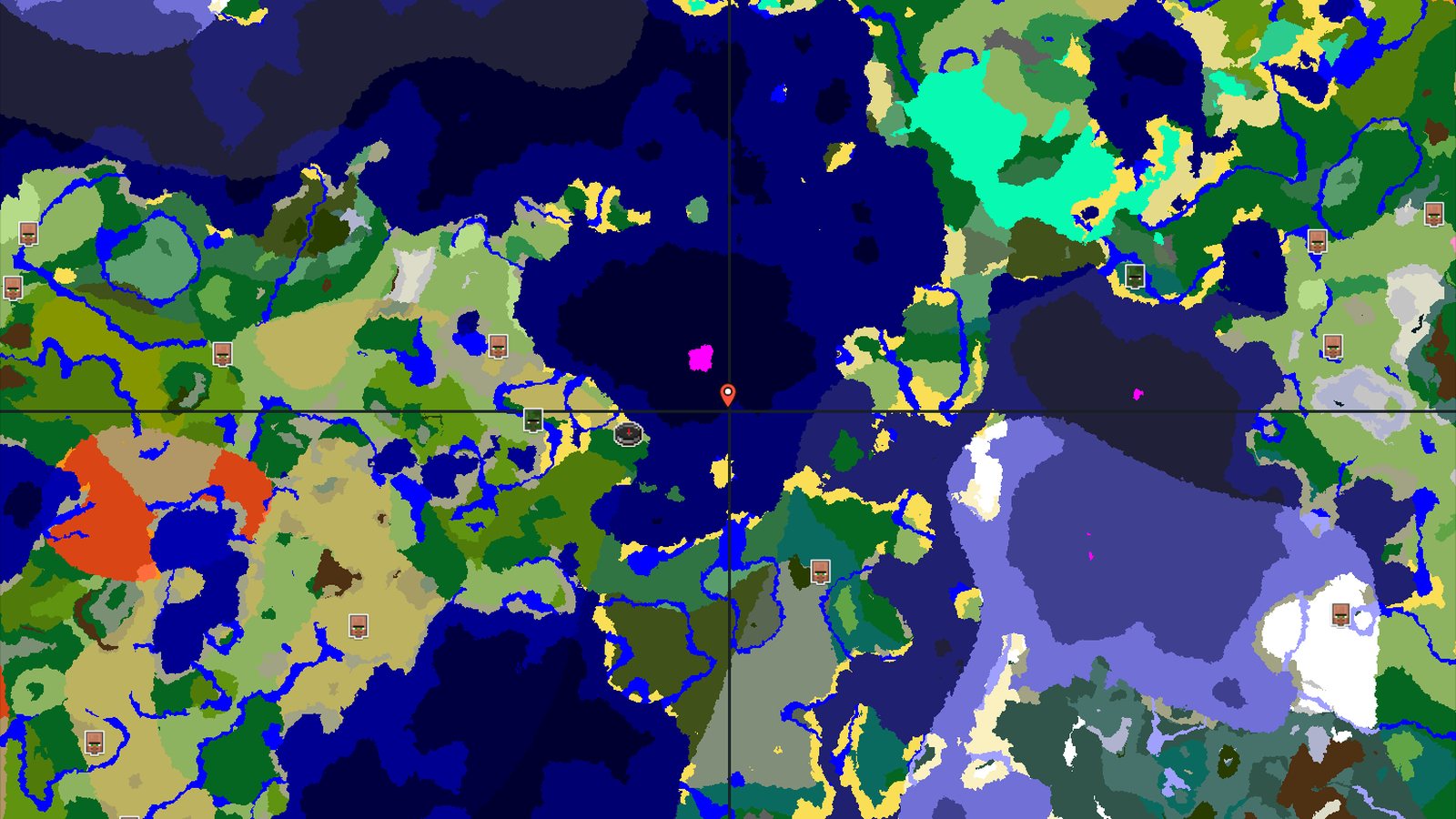 Spawn Near a Mushroom Fields Island and Jungle Temple — Minecraft seed preview