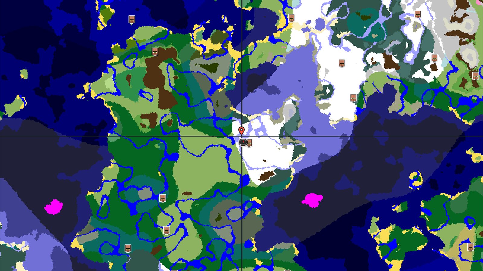A Snowy Start with Close Structures for Java 26+ — Minecraft seed preview