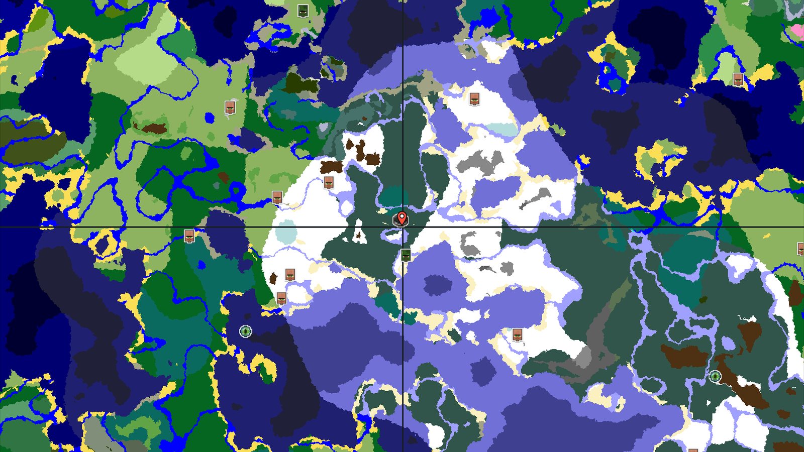 Trail Ruins and Abandoned Village in Snowy Plains — Minecraft seed preview