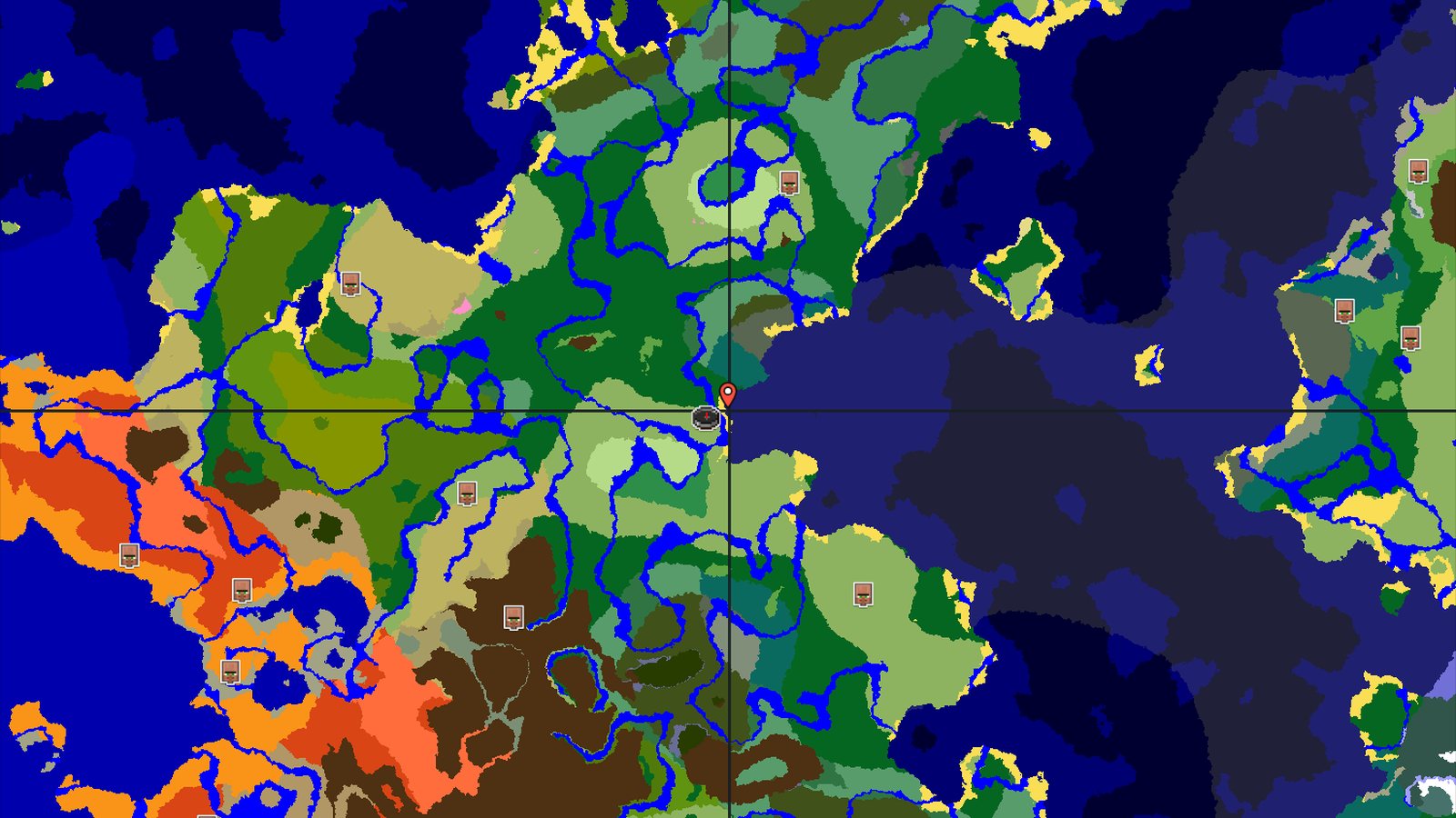Pillager Outpost and Flower Forest Near Spawn — Minecraft seed preview