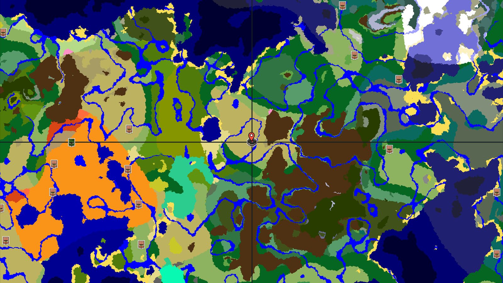 Savanna Spawn with Cherry Grove Nearby — Minecraft seed preview