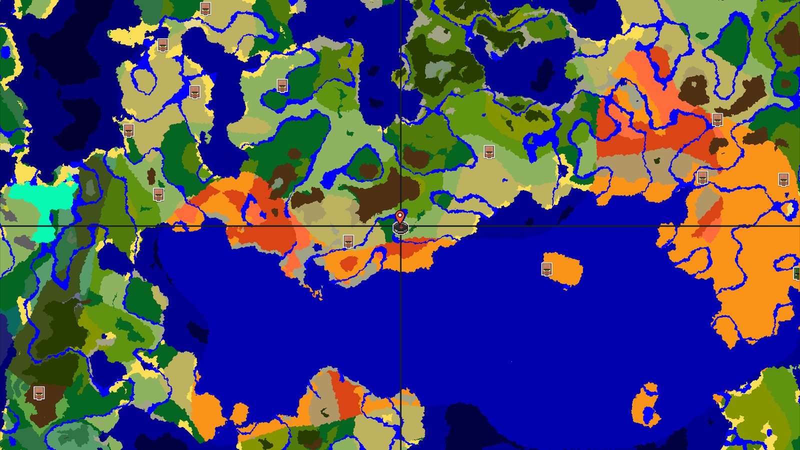 Pillager Outpost Near a Patch of Eroded Badlands — Minecraft seed preview