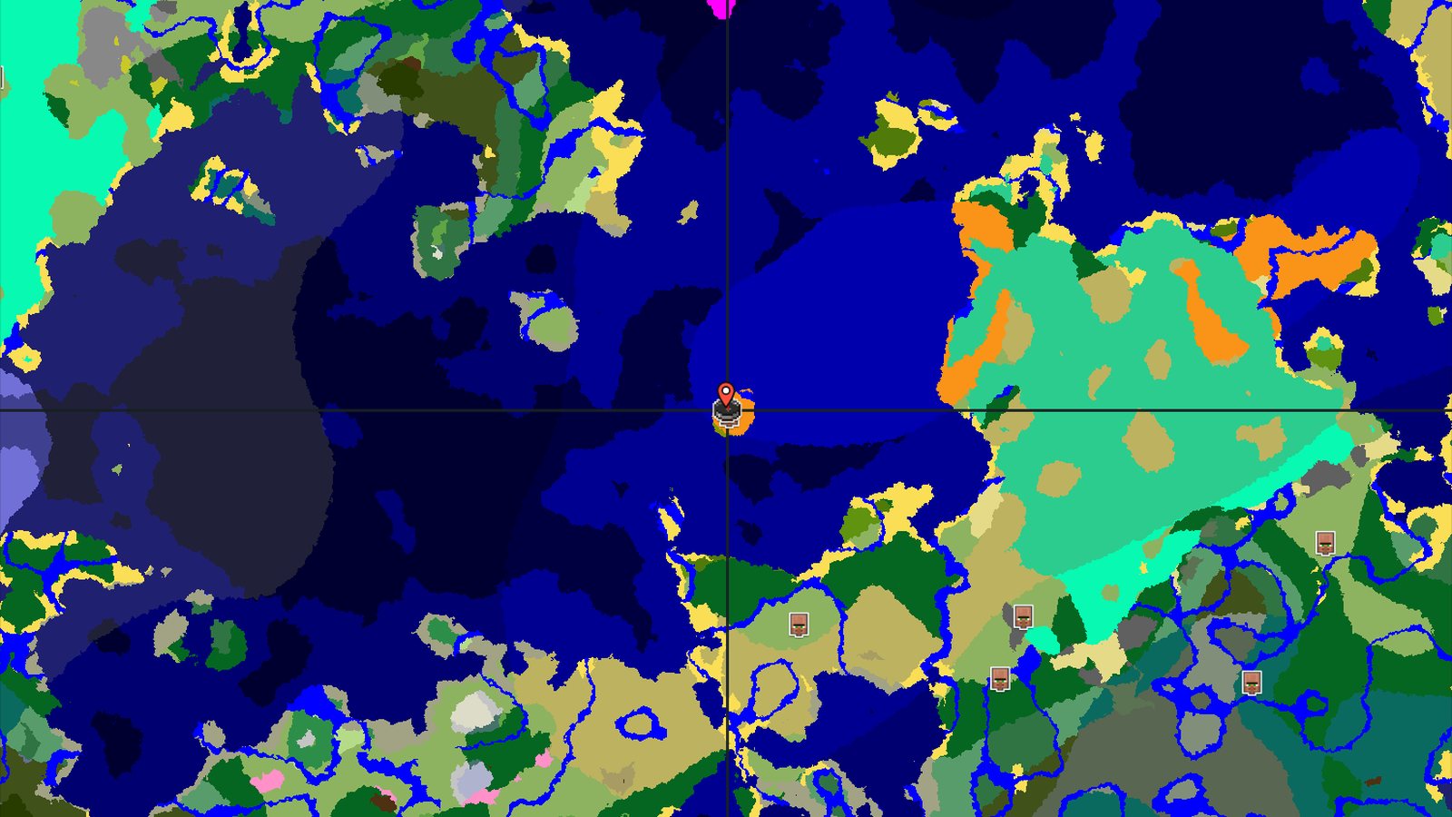 Desert Island Start with Coastal Structures — Minecraft seed preview