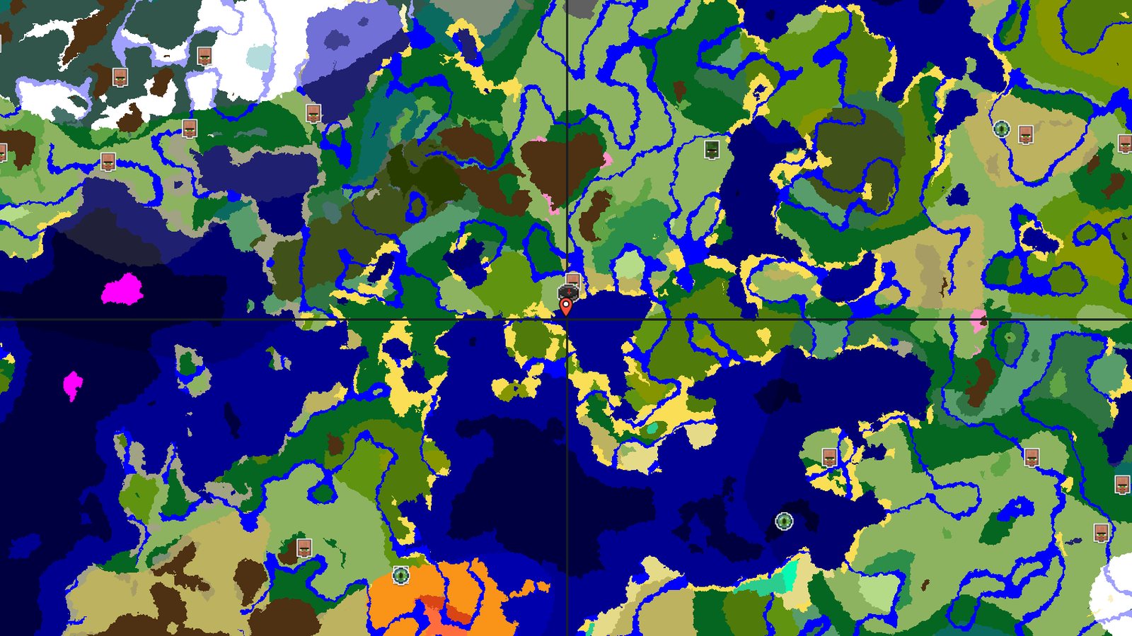 Plains Spawn Near Immediate Geode and Village — Minecraft seed preview