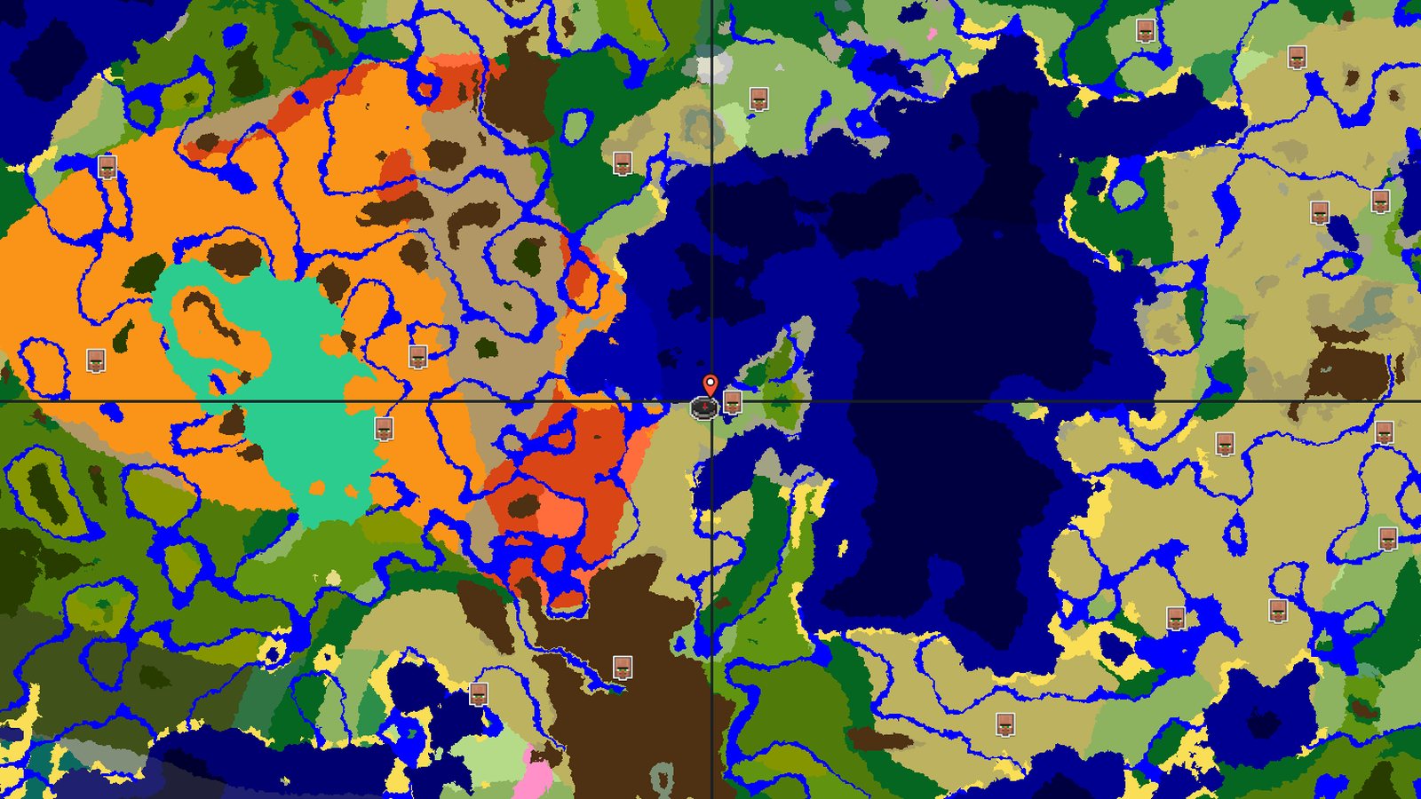 Savanna Village and Nearby Eroded Badlands — Minecraft seed preview