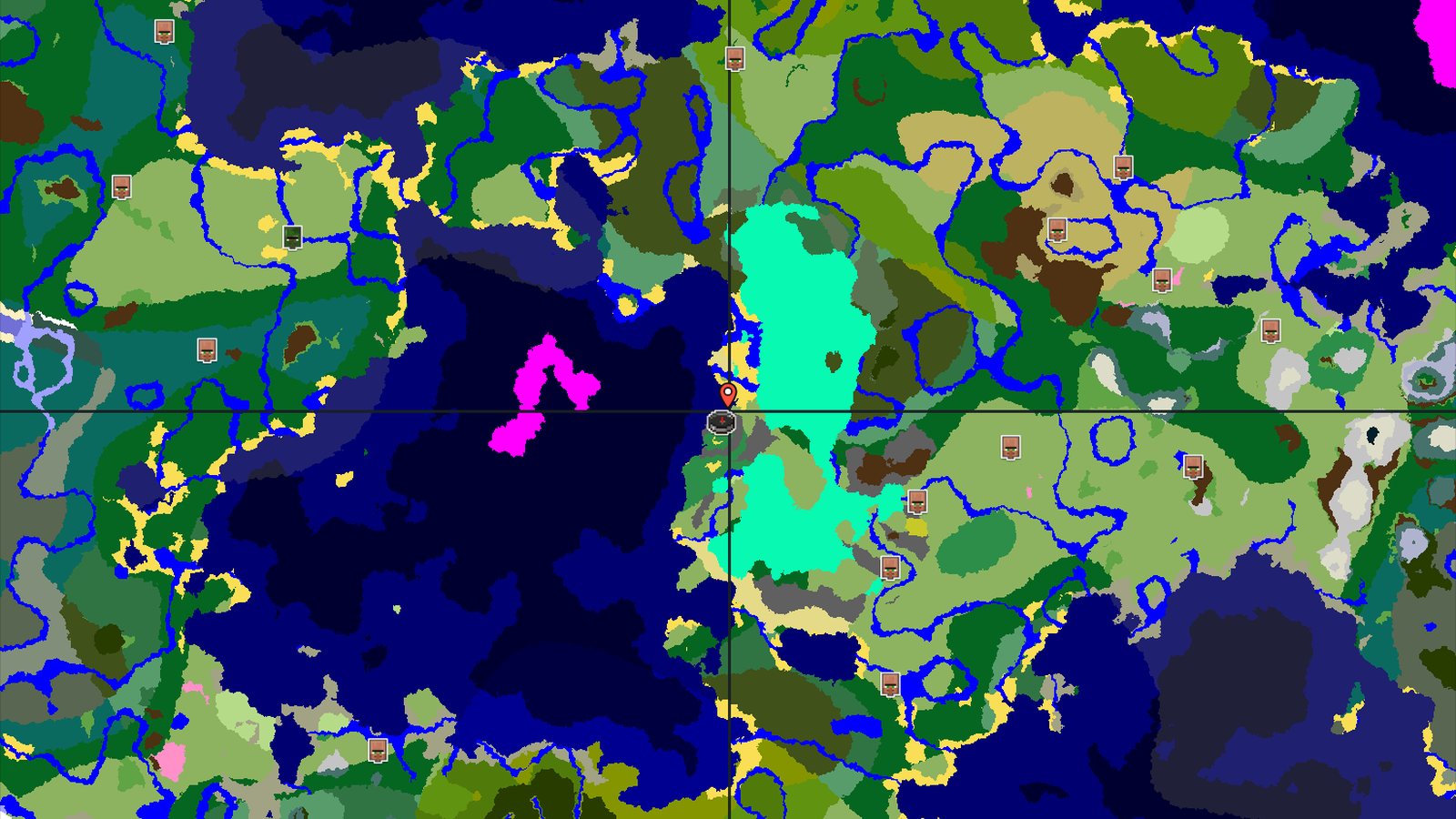 Flower Forest Spawn with Nearby Trial Chambers — Minecraft seed preview