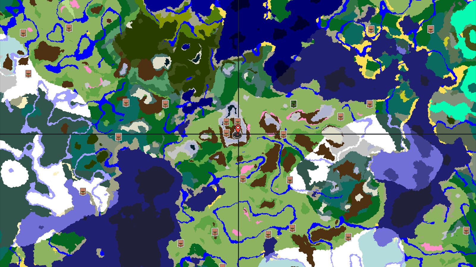 A Quick Start with Nearby Mountains and Cherry Groves — Minecraft seed preview