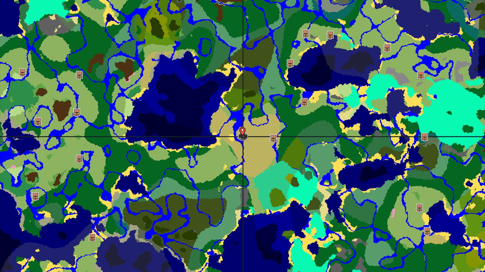 Savanna Spawn with a Nearby Flower Forest — Minecraft seed preview