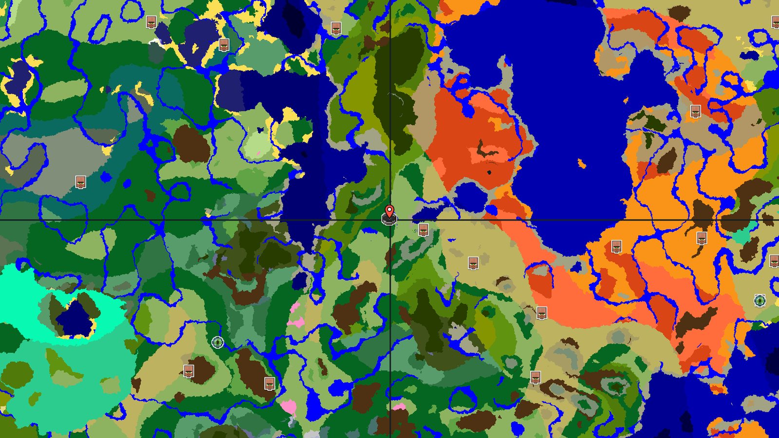 Quick Underground Loot and Nearby Village Near Spawn — Minecraft seed preview