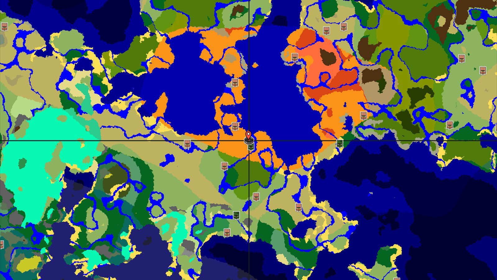 Desert Spawn with Nearby Abandoned Village — Minecraft seed preview