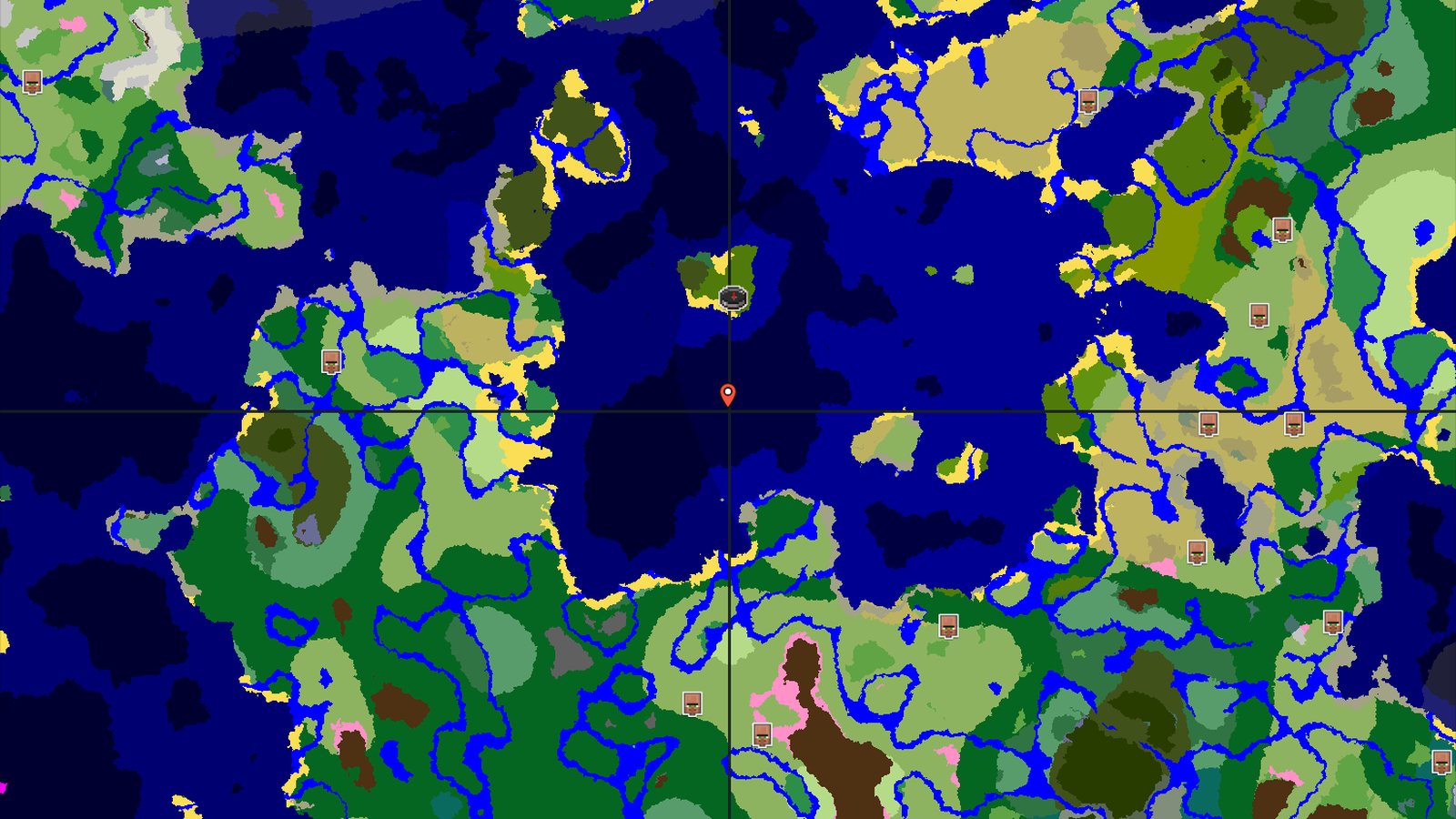 Jungle Temple at Spawn, Plus an Ocean Monument — Minecraft seed preview