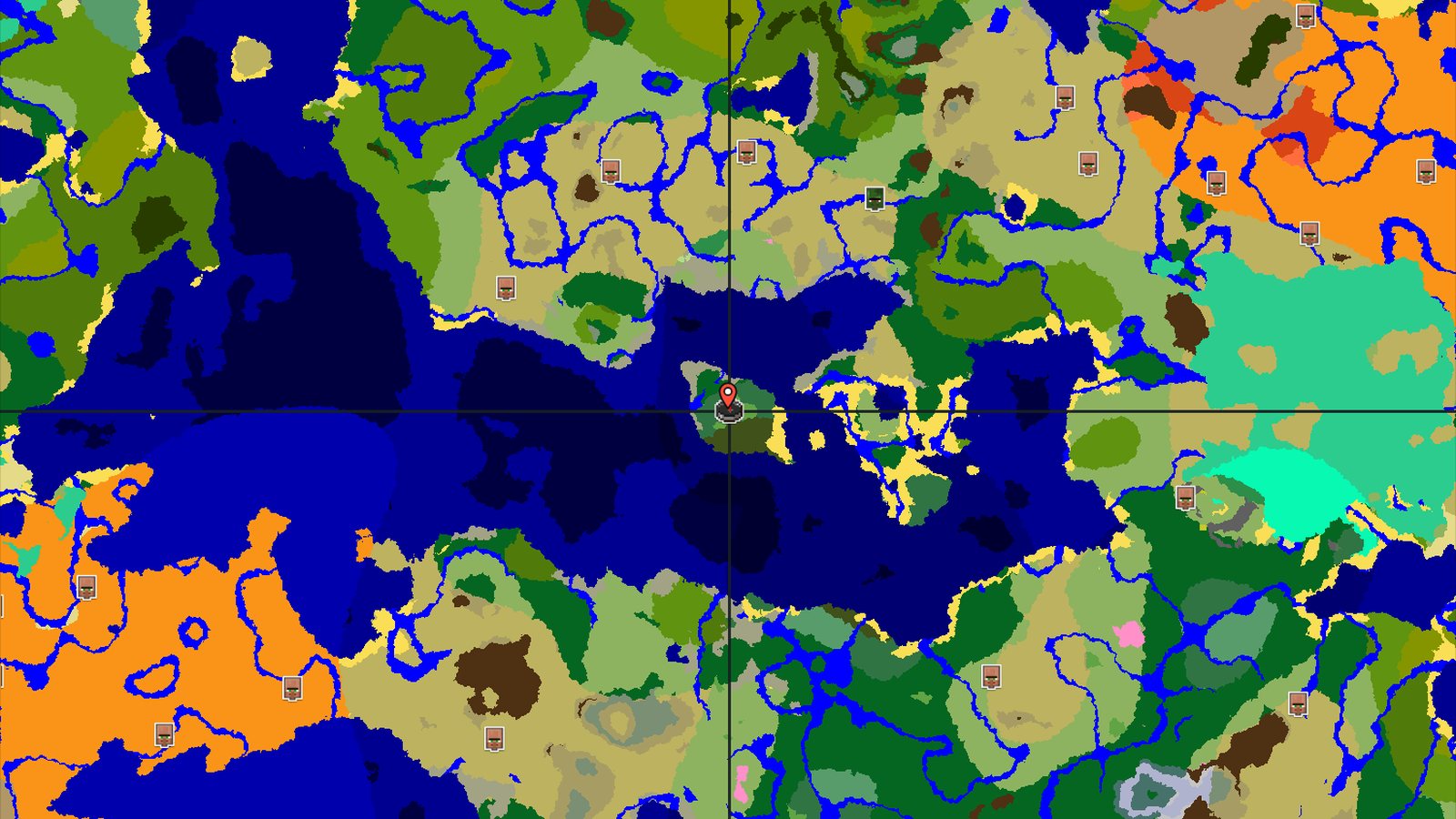 Spawn in a Meadow, explore nearby Dark Forests and Oceans — Minecraft seed preview
