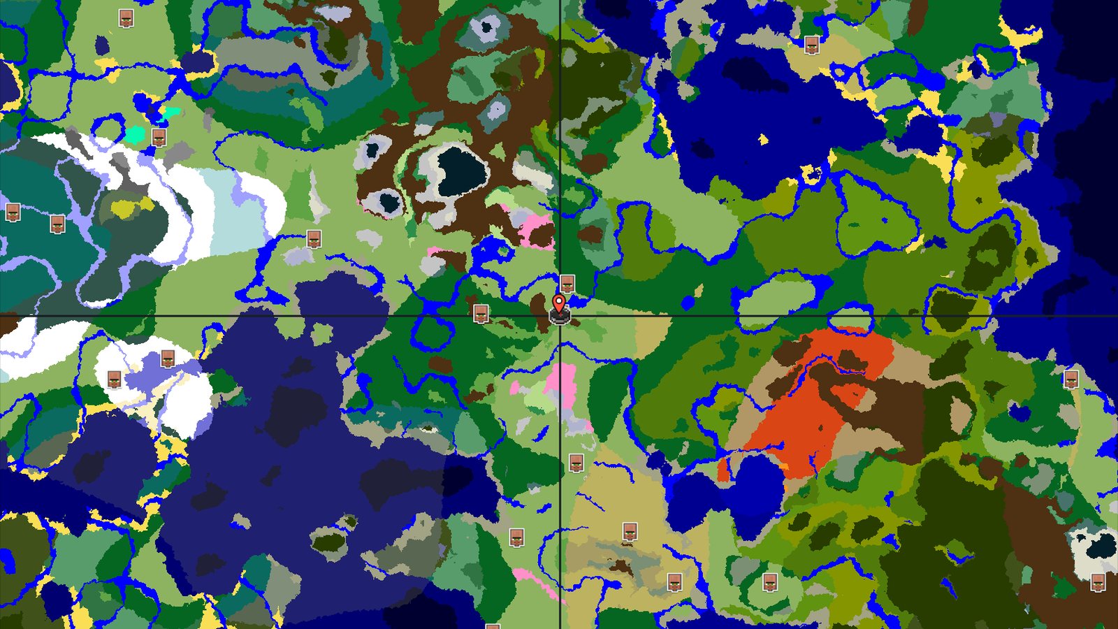 A Quick Village Start with Nearby Peaks and Jungle — Minecraft seed preview