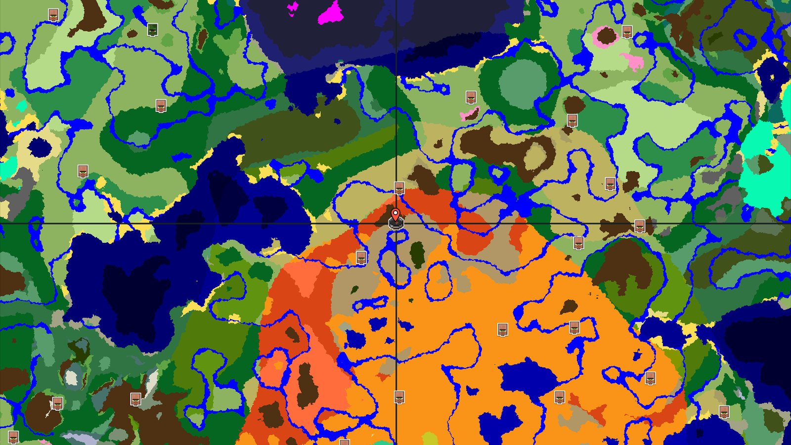 Wooded Badlands Spawn with Nearby Eroded Badlands — Minecraft seed preview