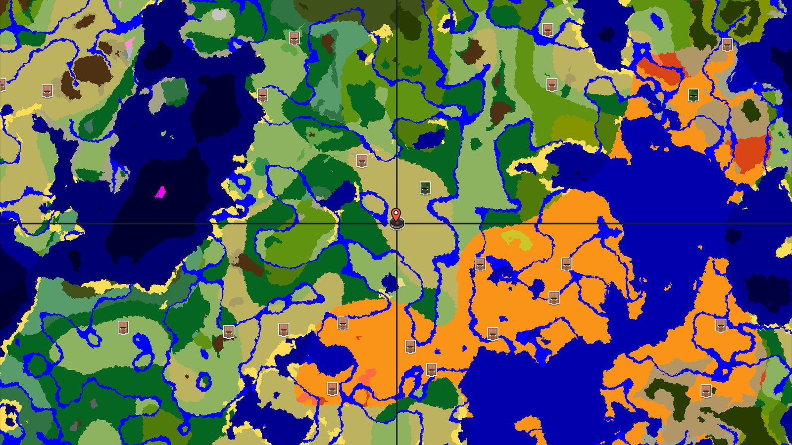 Savanna Spawn with a Close Pillager Outpost — Minecraft seed preview