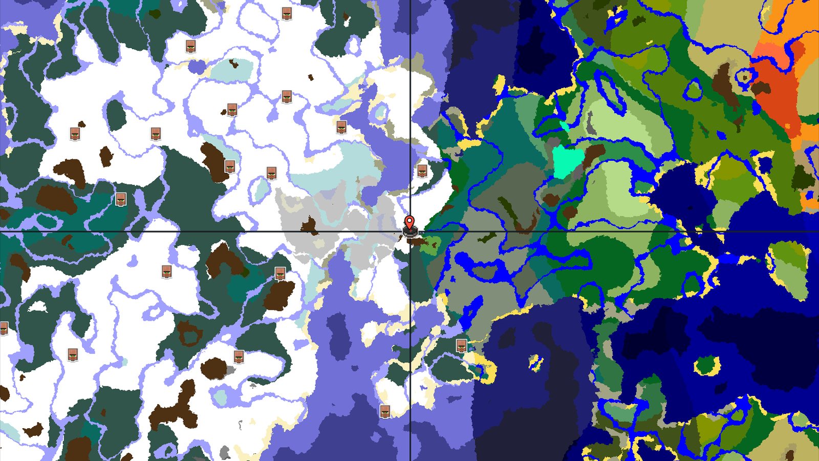 Ancient City near Snowy Plains Spawn — Minecraft seed preview