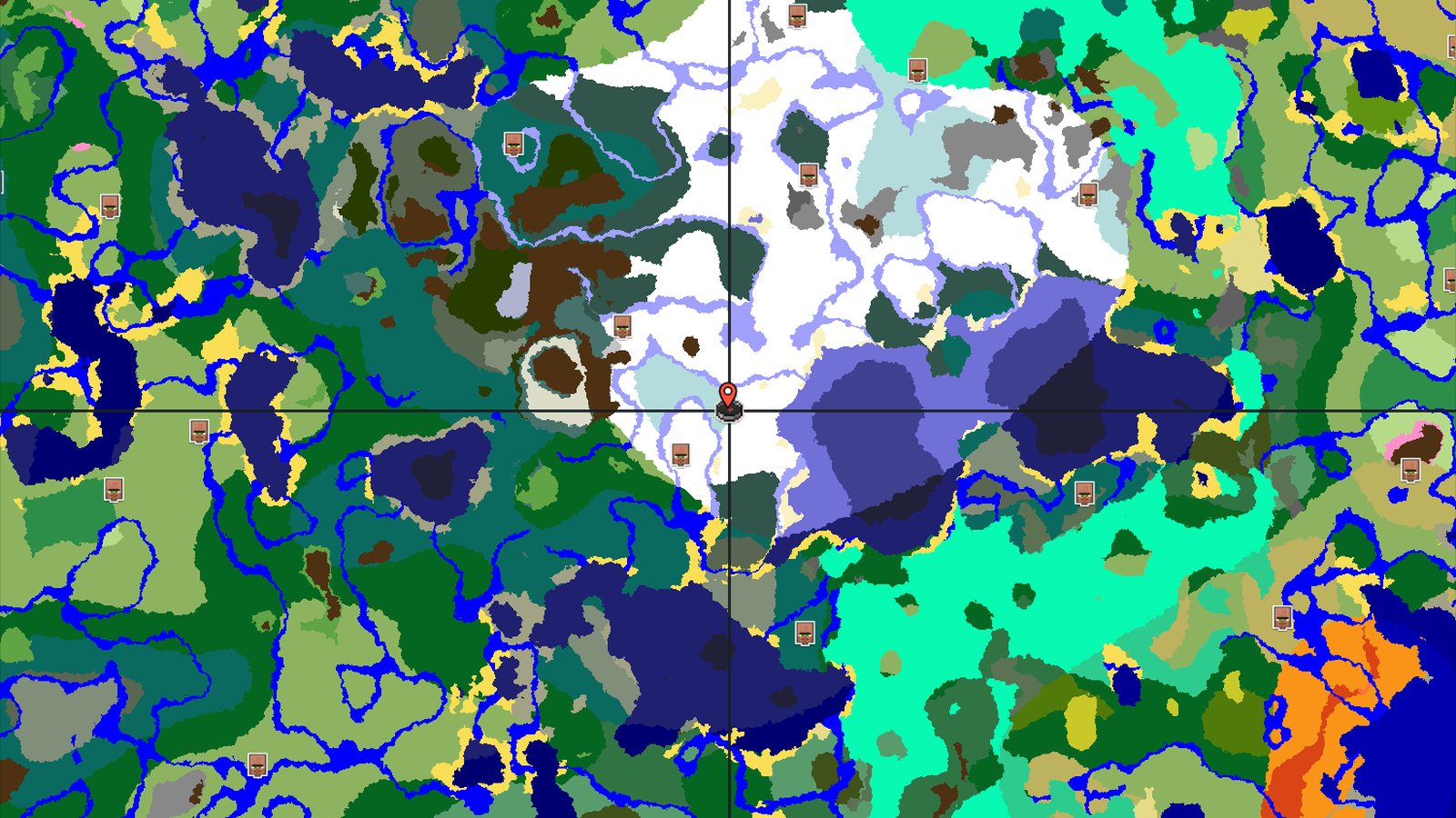 Ice Spikes Spawn with Nearby Igloo and Village — Minecraft seed preview
