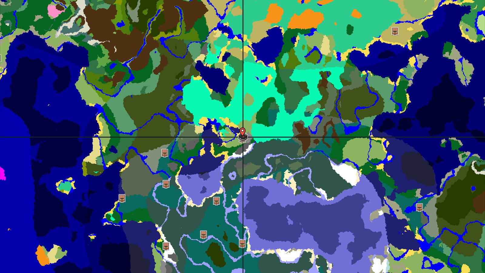 Village and Icy Shores Next To Spawn — Minecraft seed preview