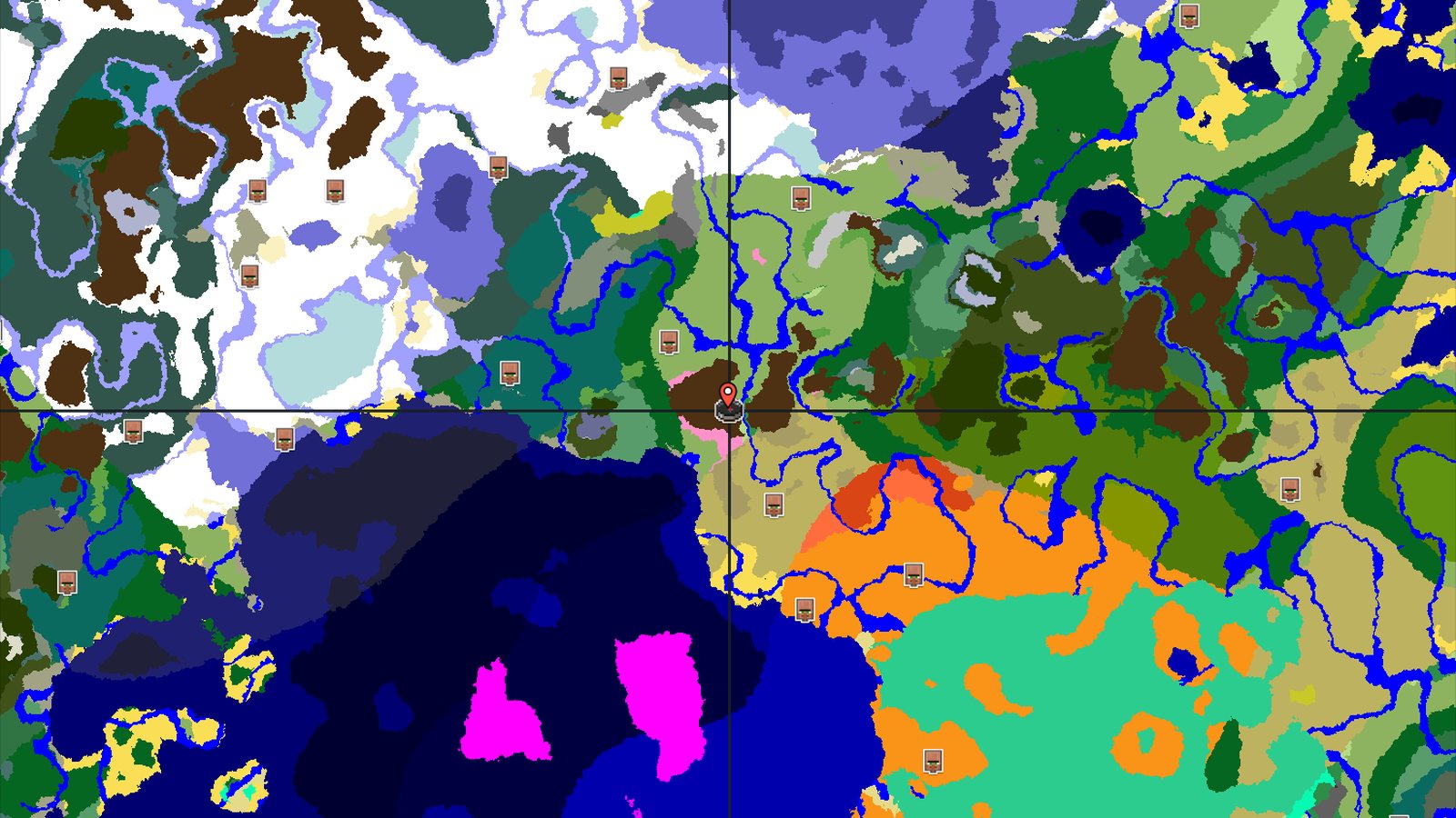 Cherry Grove Mountains with Distant Ancient City — Minecraft seed preview