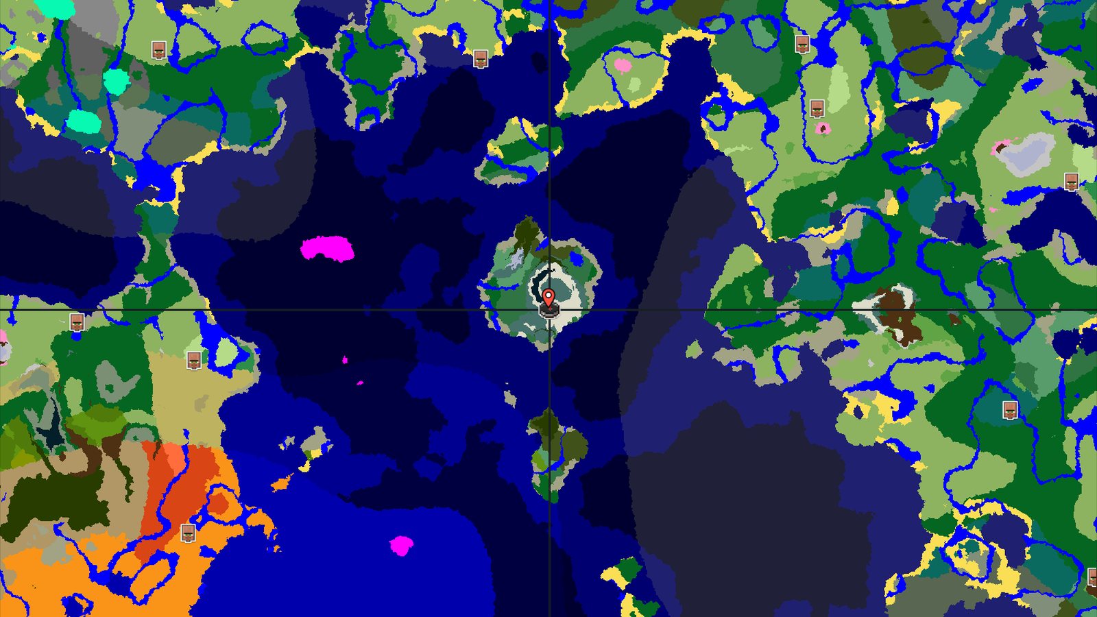 Spawn on a Jagged Peaks Island, Deep Ancient City Nearby — Minecraft seed preview