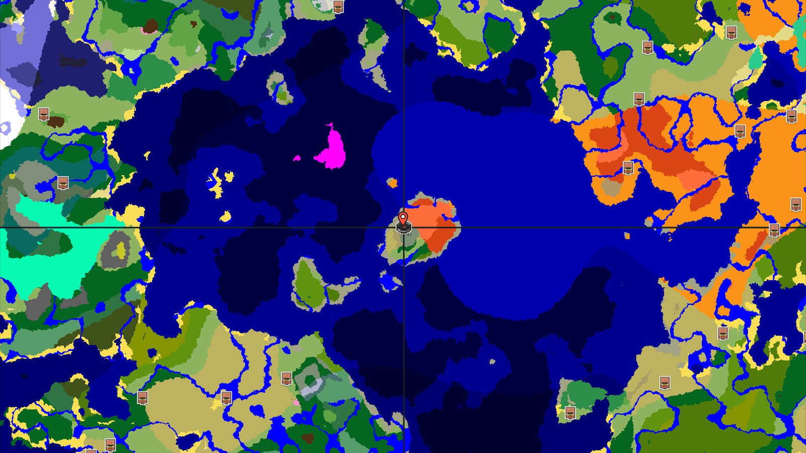Stony Peaks and Badlands Island Adventure — Minecraft seed preview