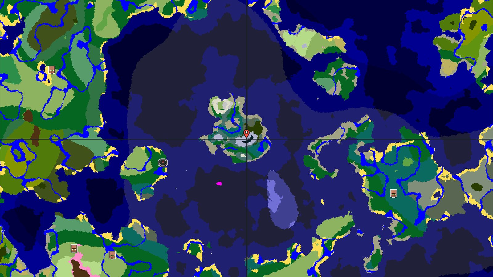 A Mountainous Island with Nearby Loot — Minecraft seed preview