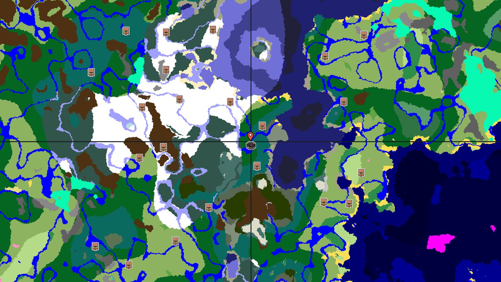 Forest Spawn Near Mineshaft and Snowy Taiga — Minecraft seed preview