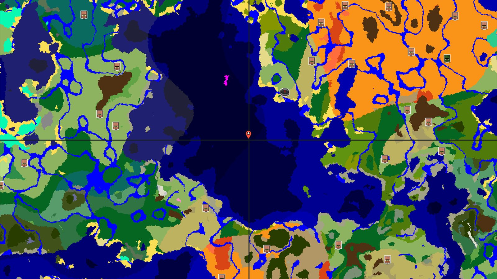 Spawn Near Ocean, Jungle, and Desert — Minecraft seed preview