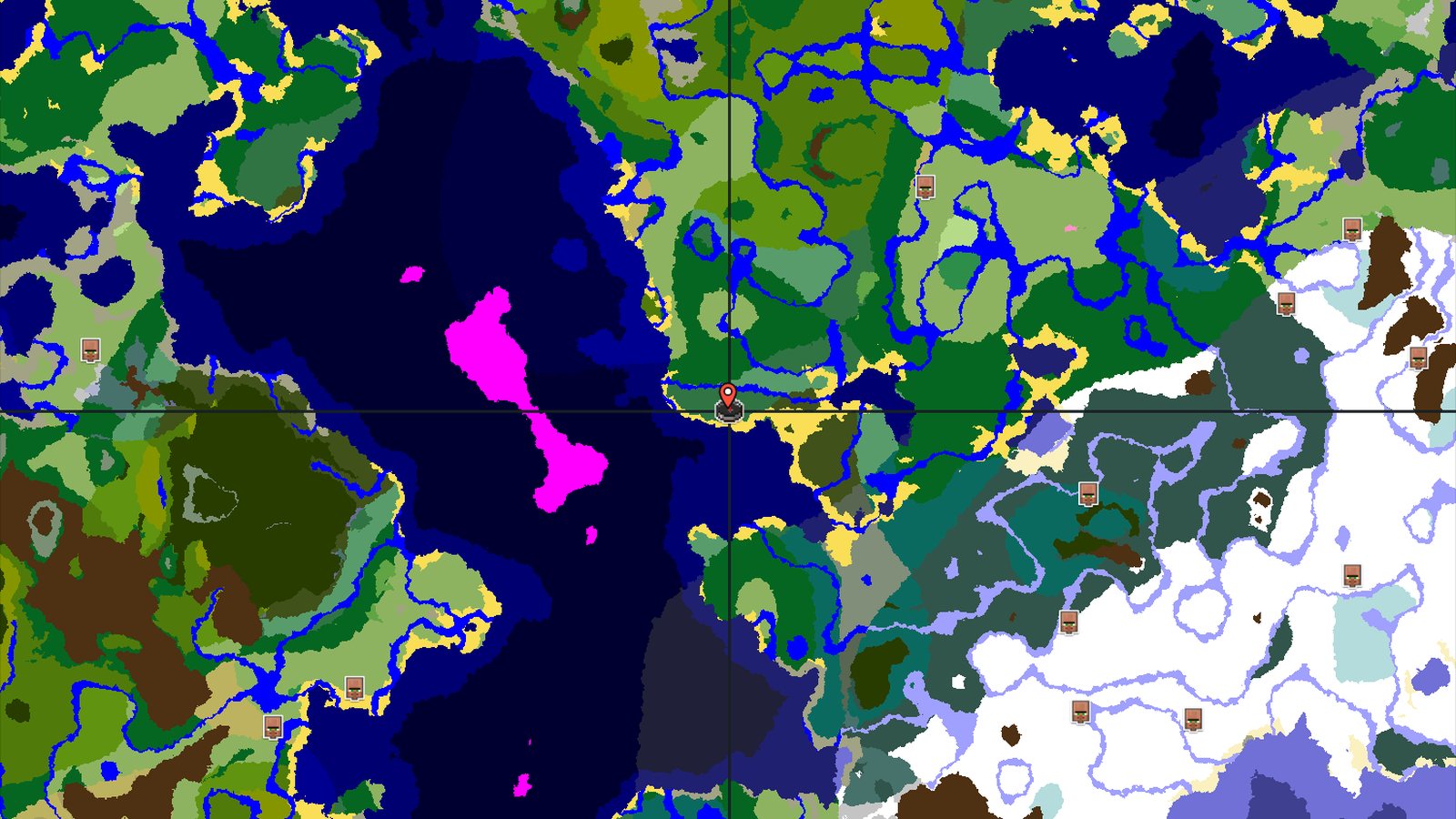 Birch Forest Spawn with Nearby Mushroom Fields — Minecraft seed preview