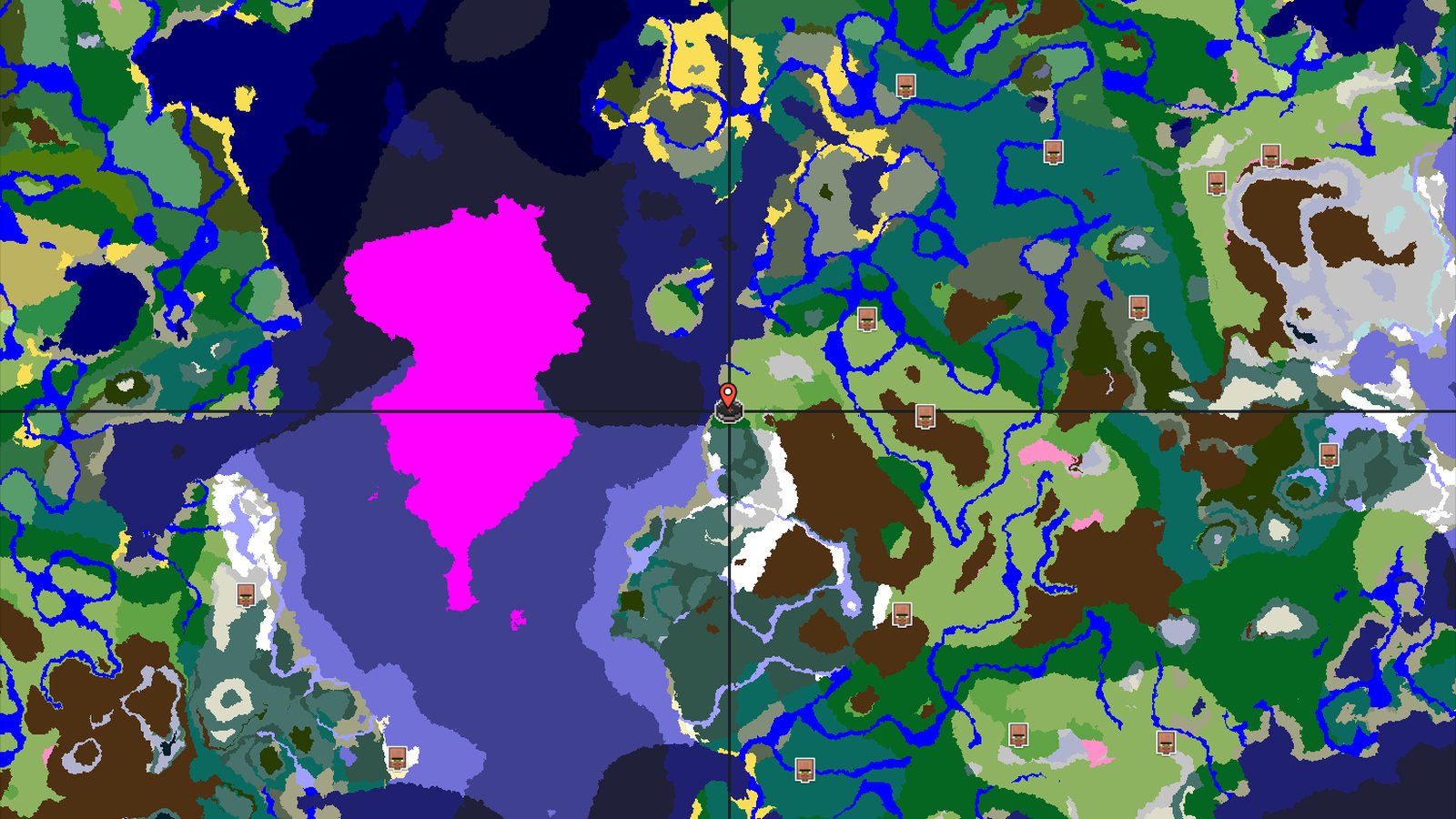Trial Chambers and Ancient City Near Snowy Mountains — Minecraft seed preview