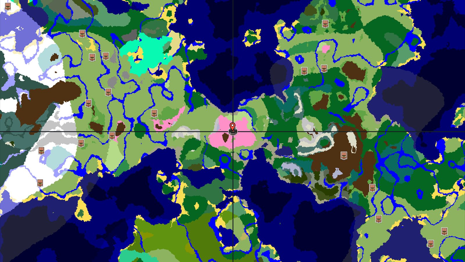 Cherry Grove Spawn with Nearby Village and Ancient City — Minecraft seed preview