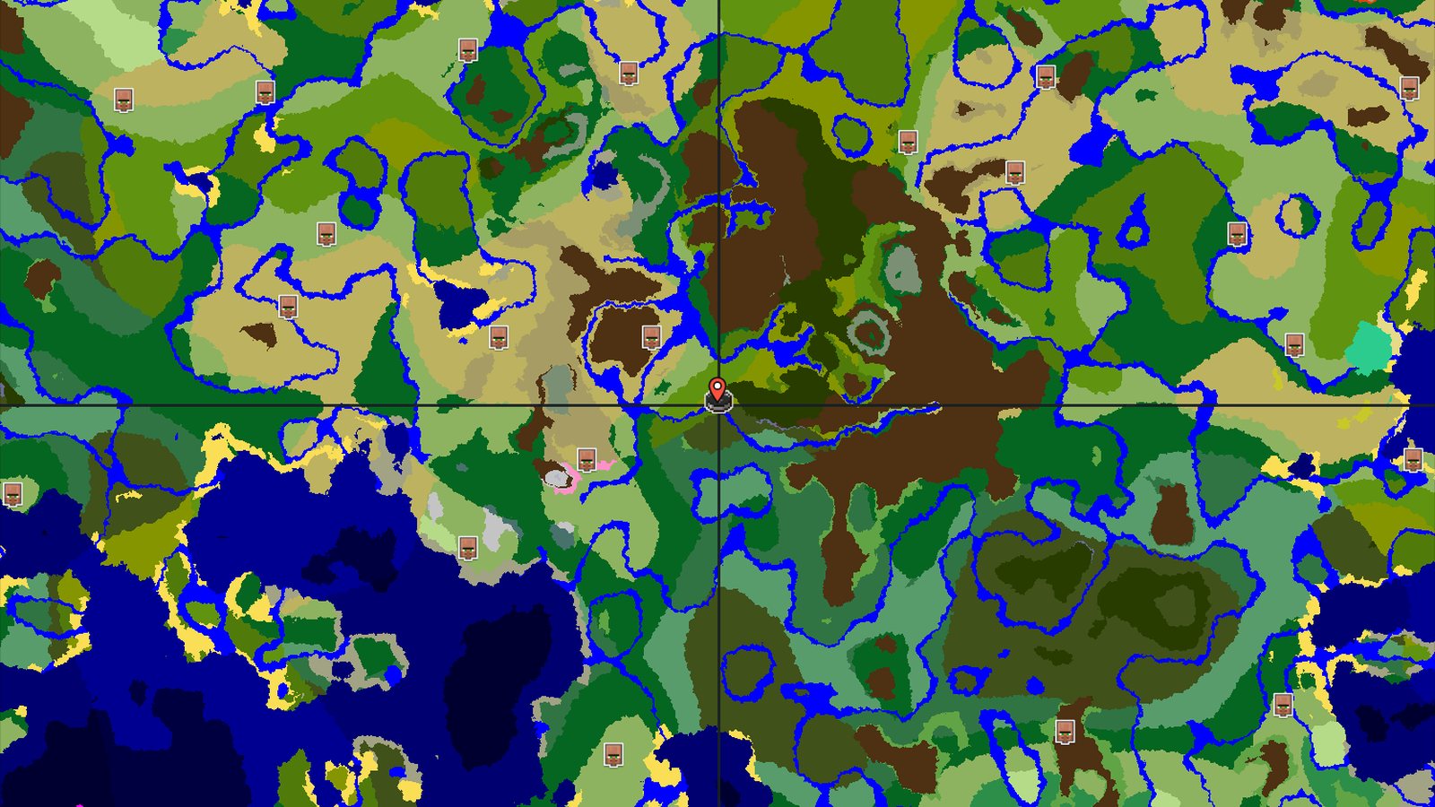 Bamboo Jungle Spawn with Nearby Dark Forest — Minecraft seed preview