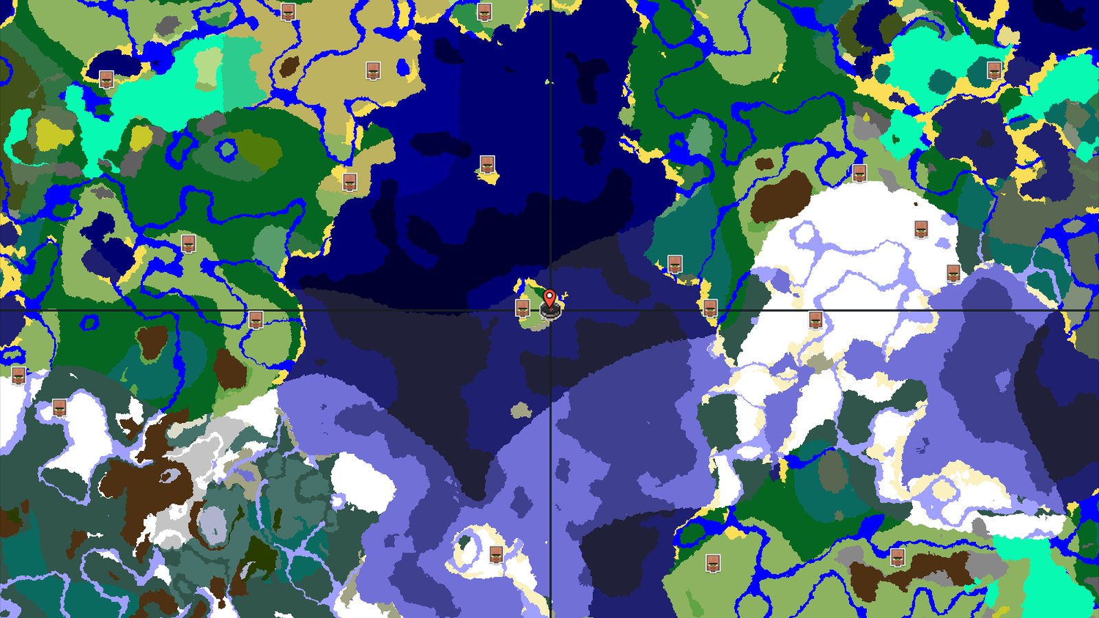 Island Spawn with a Village Only 11 Blocks Away — Minecraft seed preview