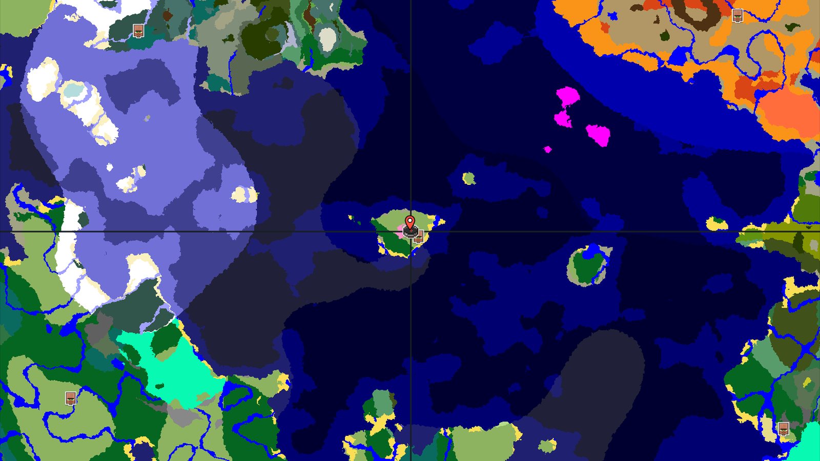Spawn on an Island with a Nearby Cherry Grove — Minecraft seed preview
