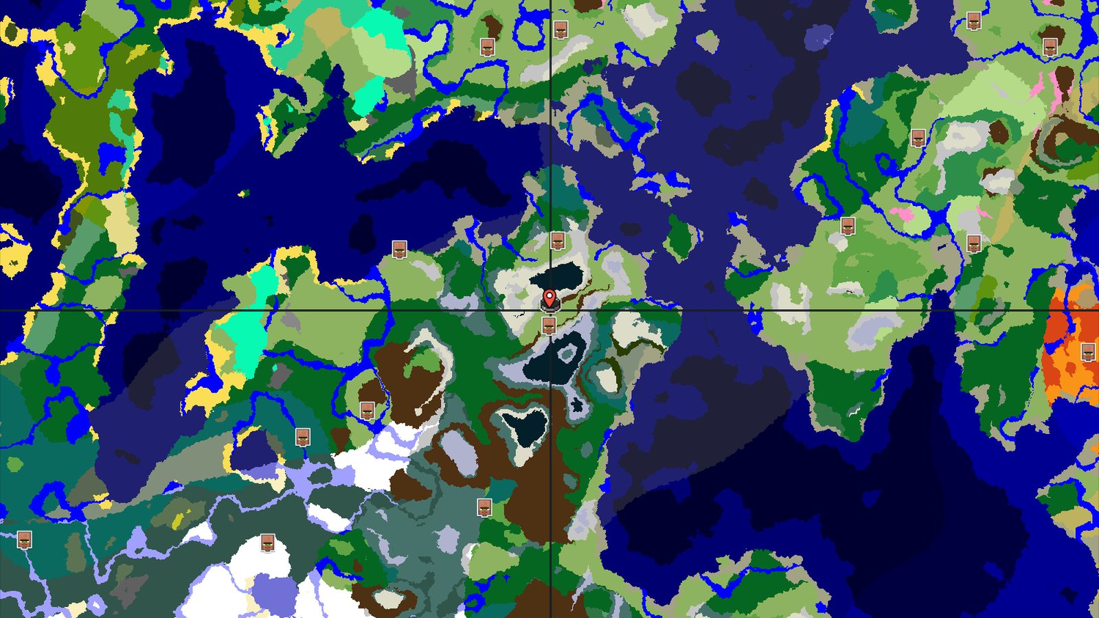 A Mountainous Start with Plains and Nearby Treasures — Minecraft seed preview