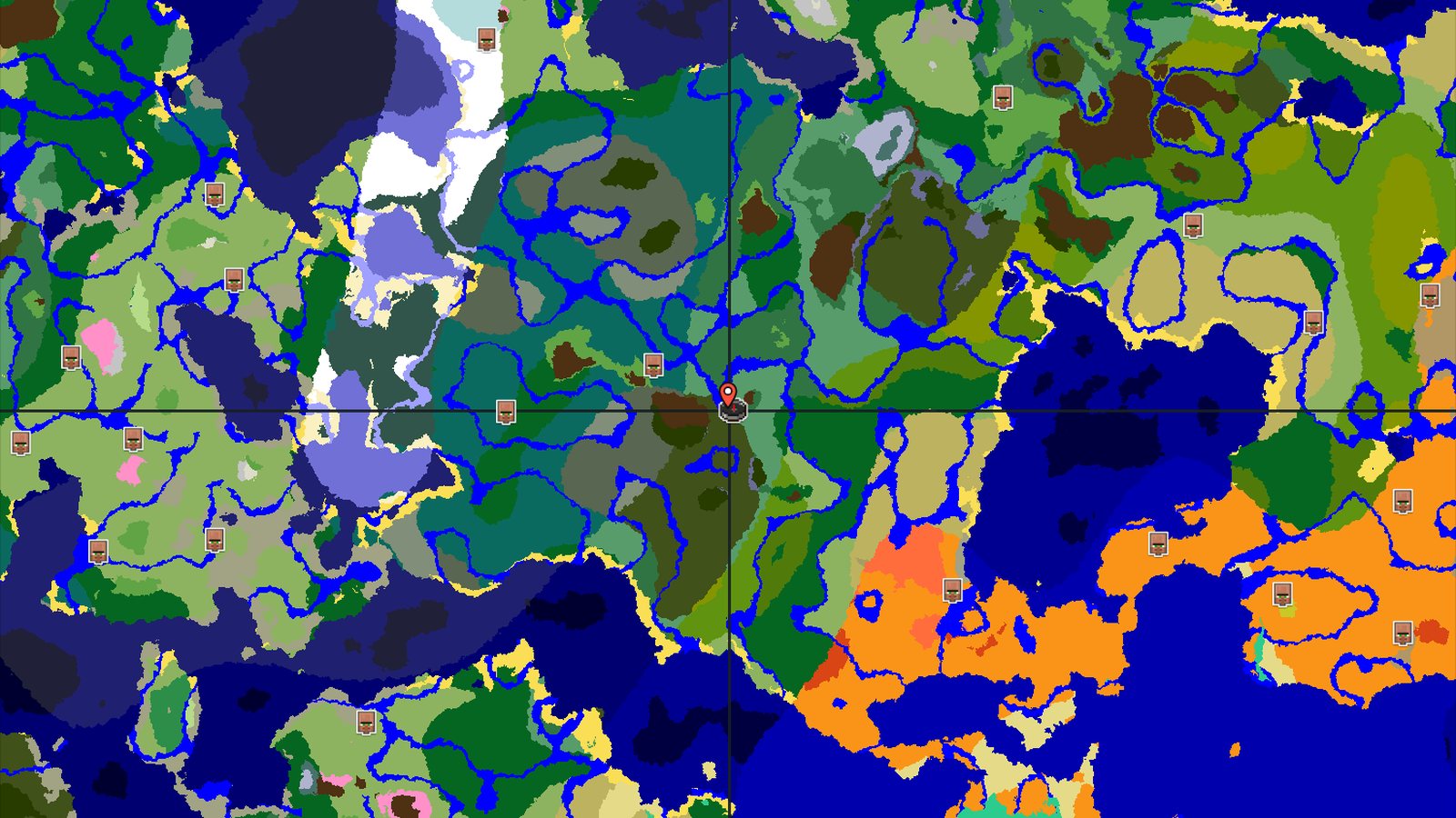 Pale Garden near Old Growth Birch Forest Spawn — Minecraft seed preview