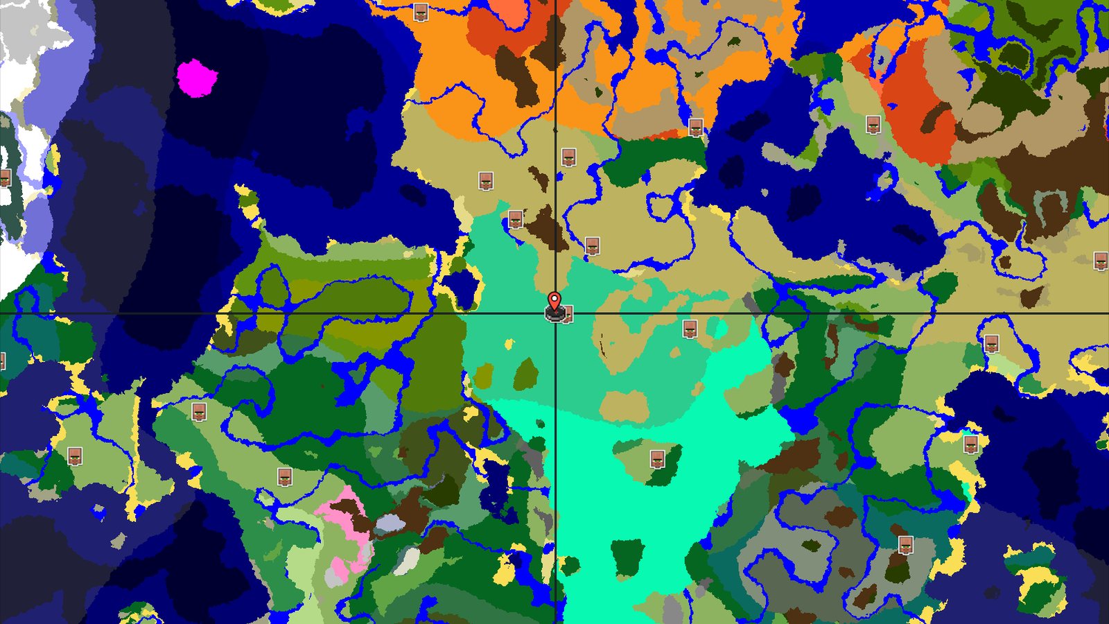 Savanna and Swamp Start, Village Just 57 Blocks Away — Minecraft seed preview
