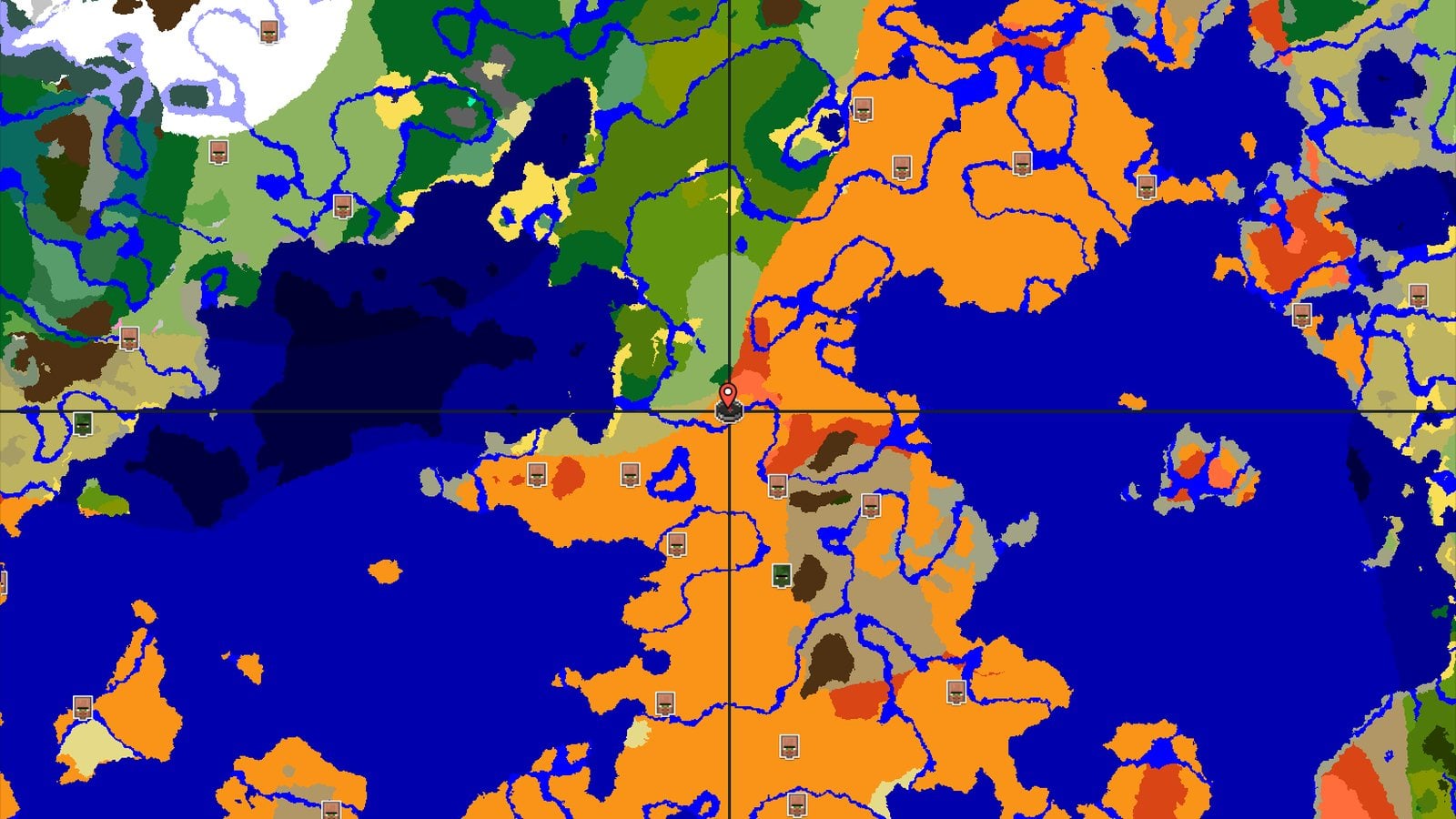 Desert Spawn with Eroded Badlands Nearby — Minecraft seed preview