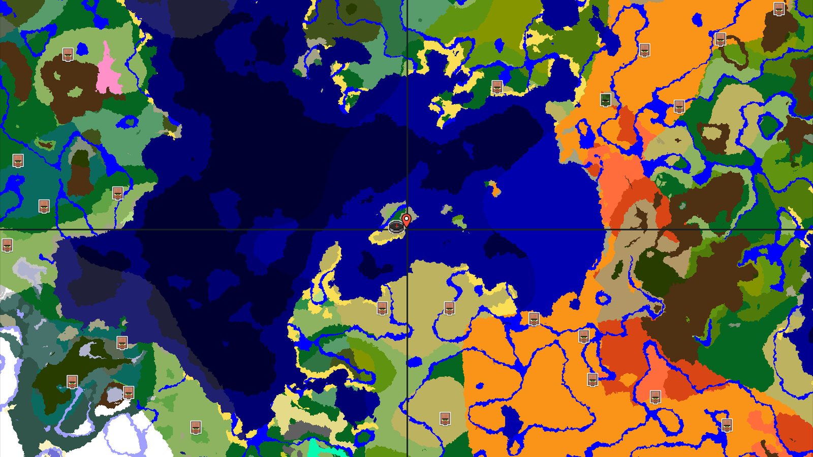 Savanna Island Start with Nearby Ocean Treasures — Minecraft seed preview