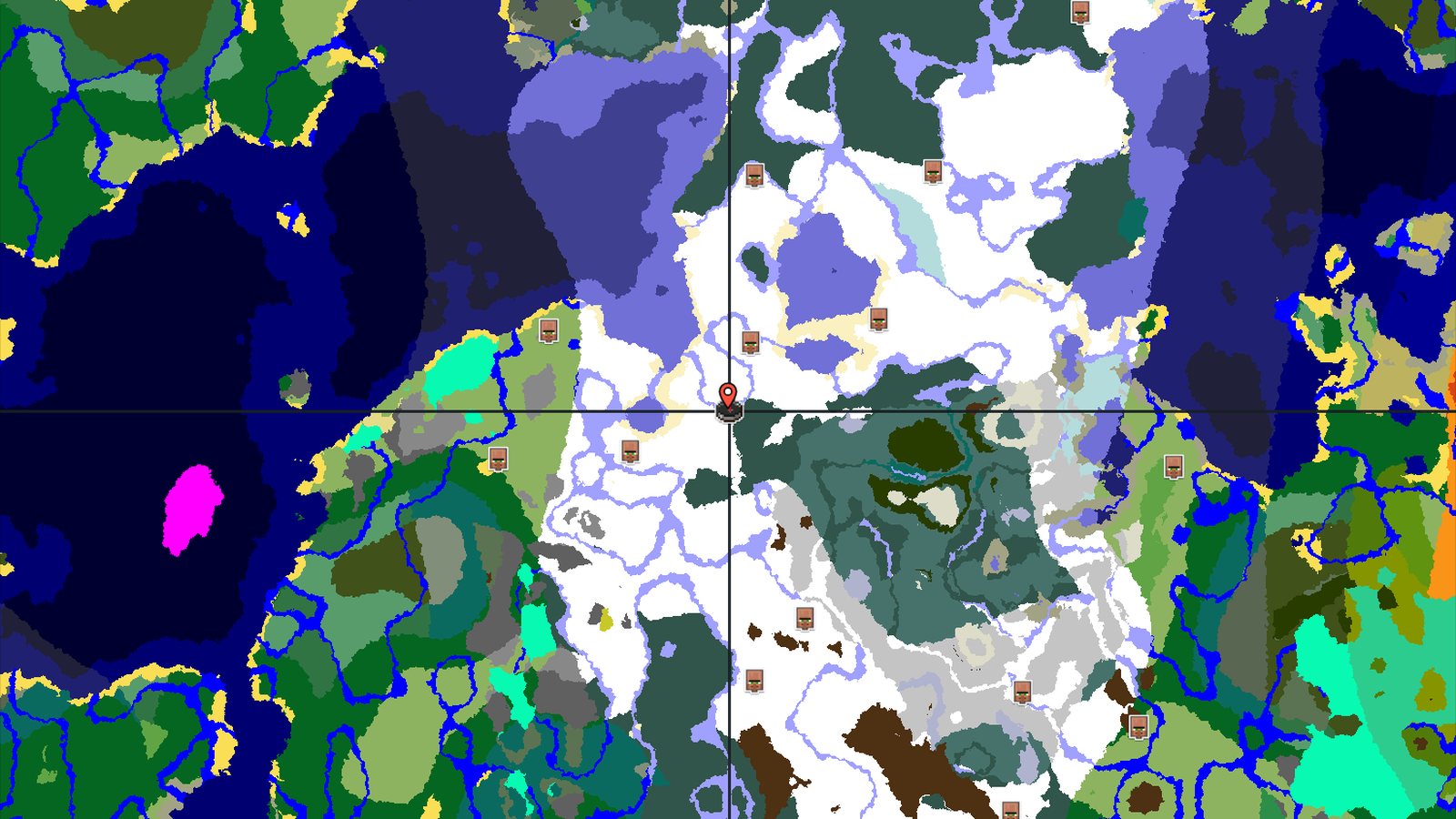 A Frozen Start with Nearby Underground Treasures — Minecraft seed preview