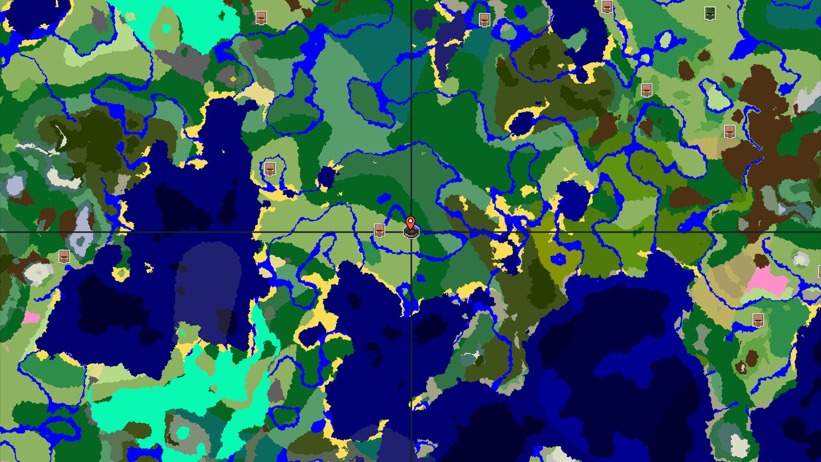 A Lush Forest Start with a Distant Jungle and Village — Minecraft seed preview