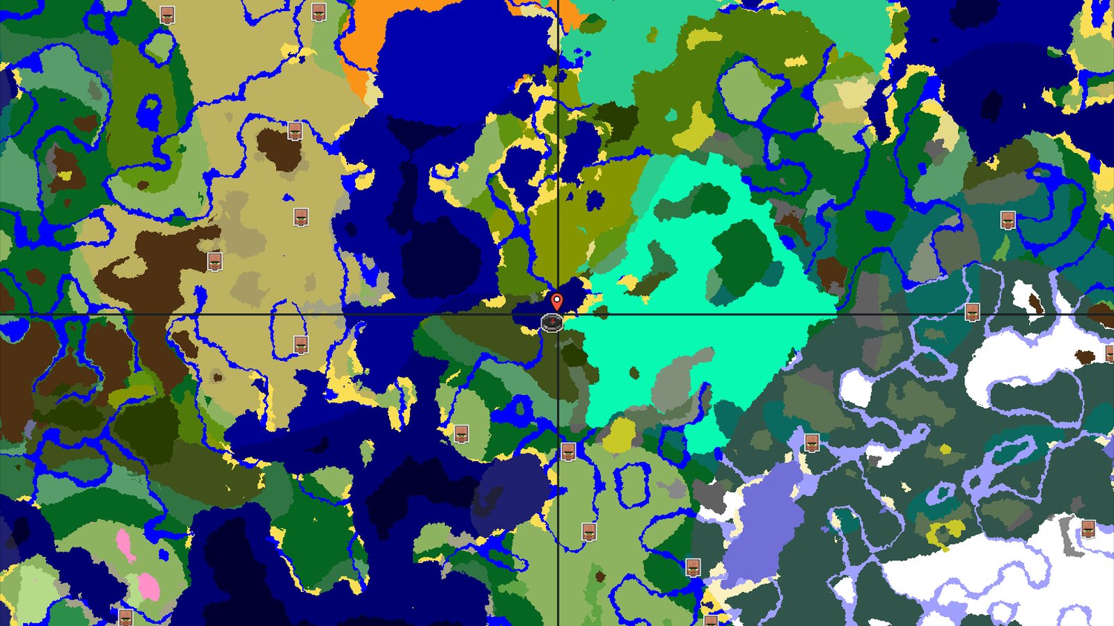 Dark Forest Spawn with Nearby Bamboo Jungle — Minecraft seed preview