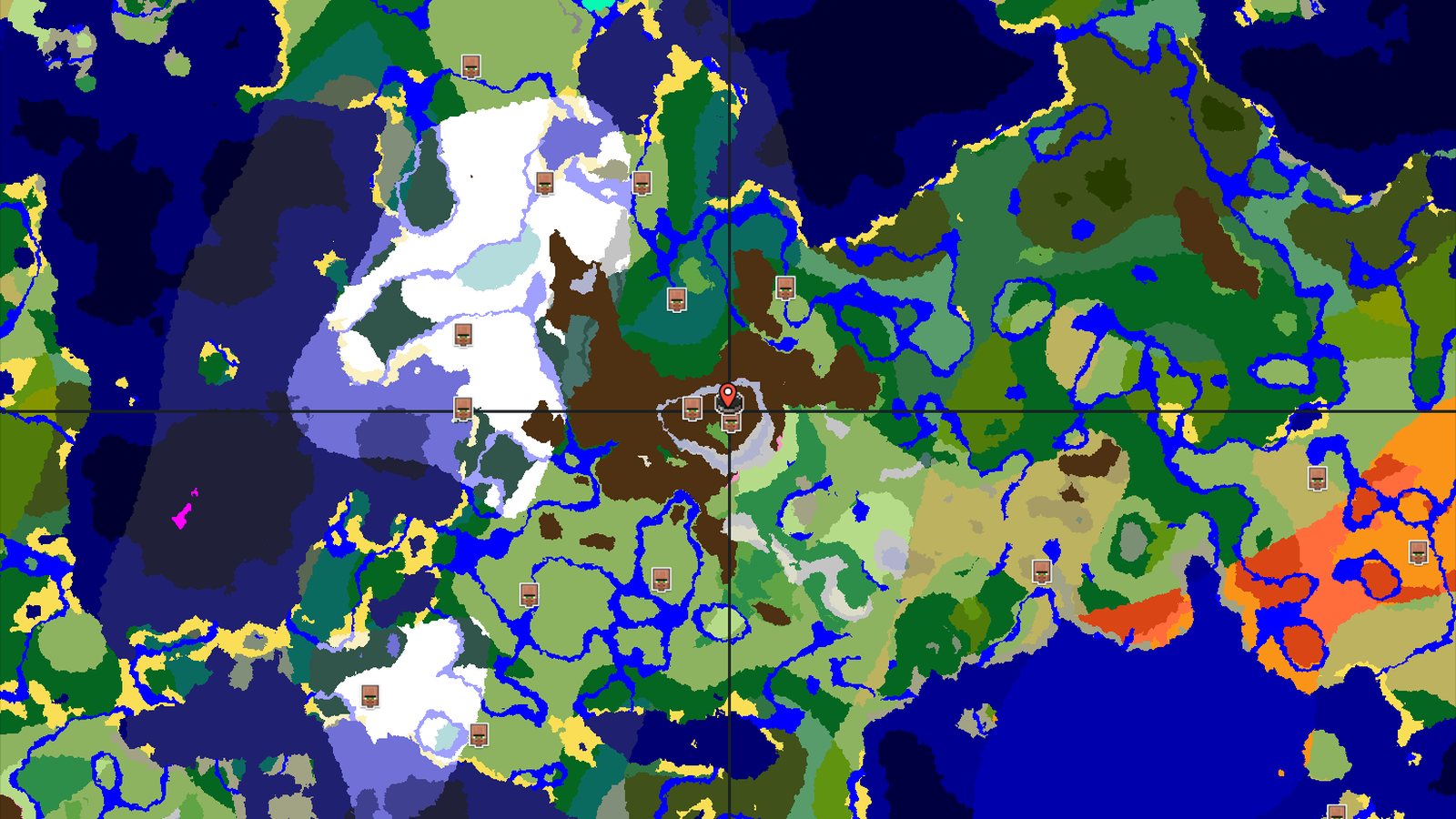 A Mountainous Ring with a Hidden Cherry Grove — Minecraft seed preview