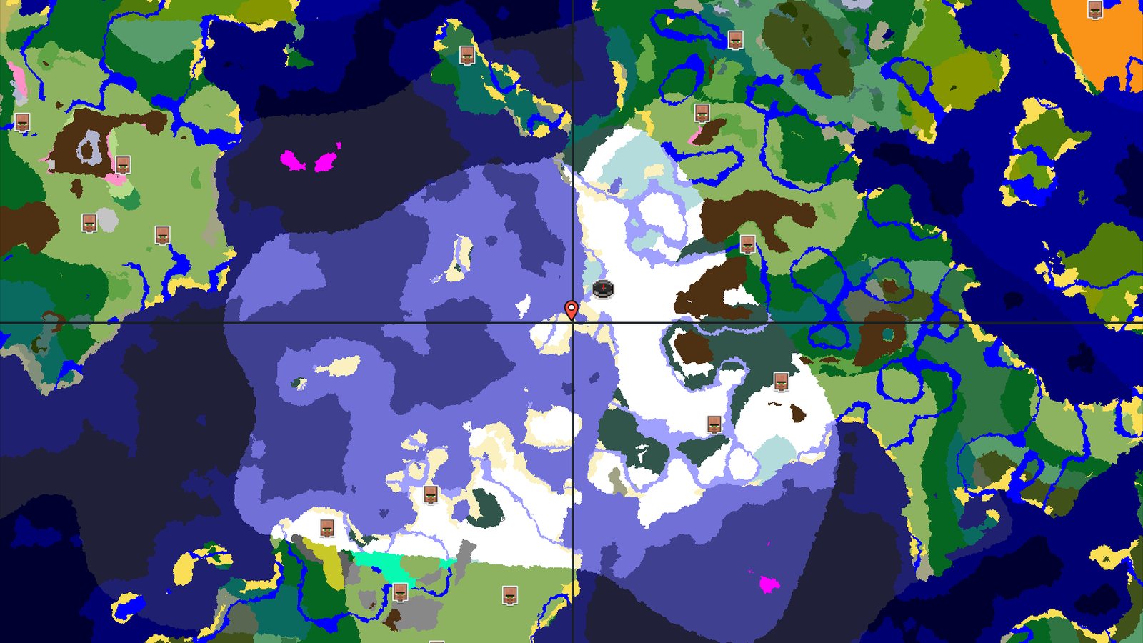 Ancient City Near Ice Spikes and Frozen Ocean — Minecraft seed preview