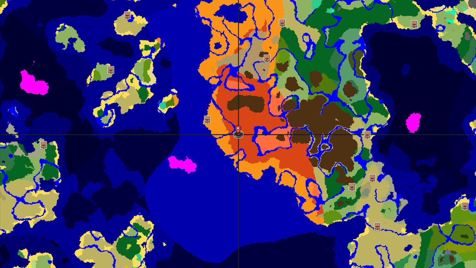 Badlands and Desert Coasts with Eroded Cliffs Nearby — Minecraft seed preview