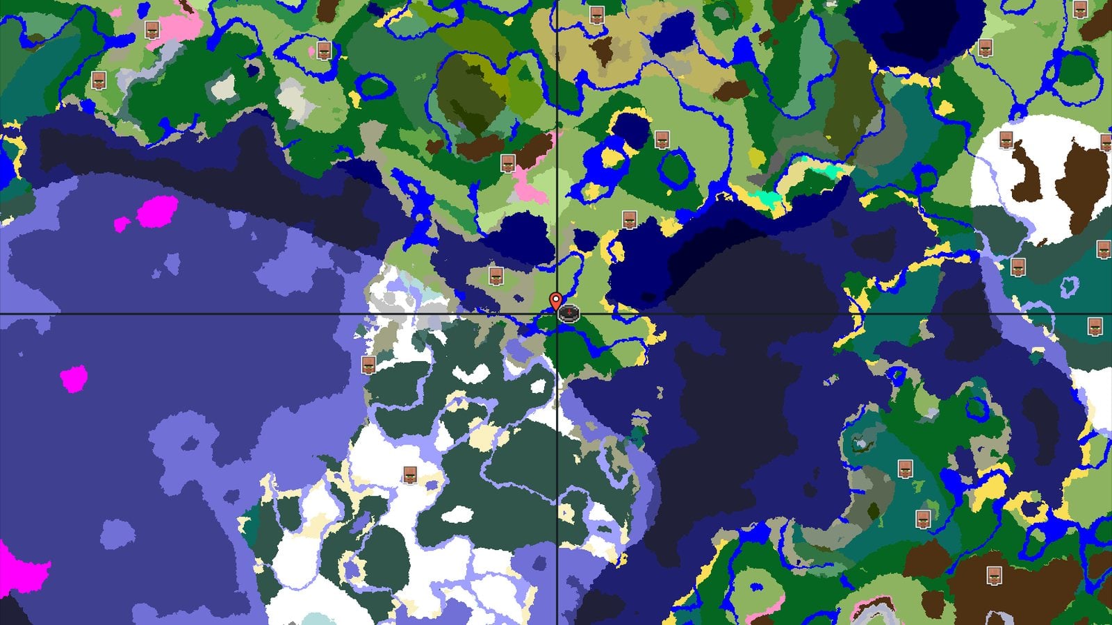 A Cold Ocean and Snowy Taiga World with Nearby Trial Chambers — Minecraft seed preview