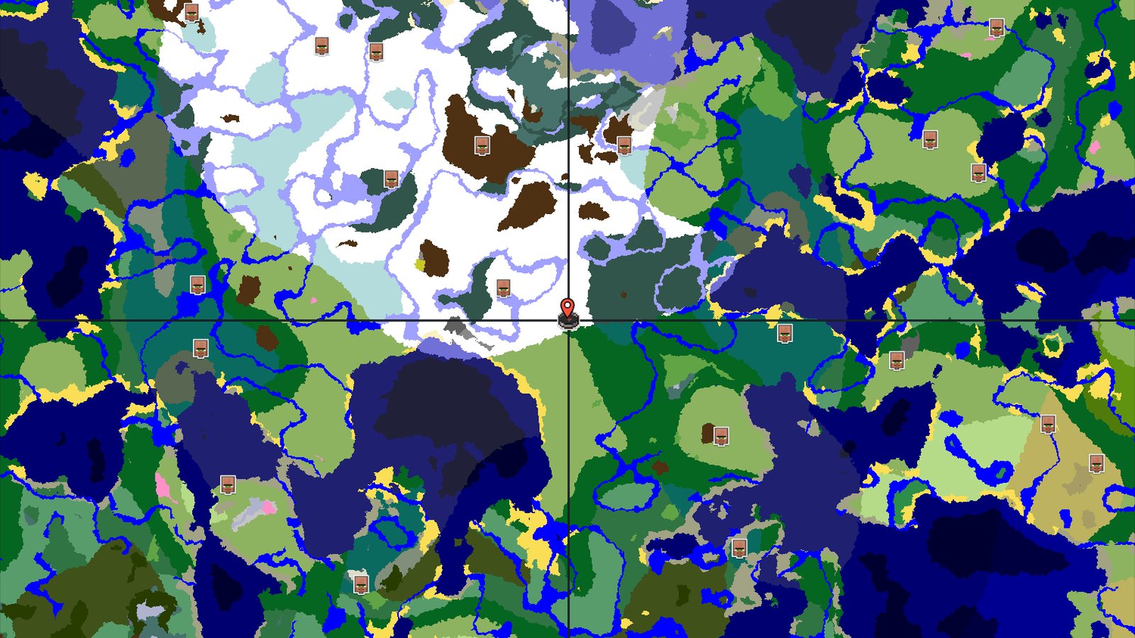 A Snowy Start with Close Underground Treasures — Minecraft seed preview