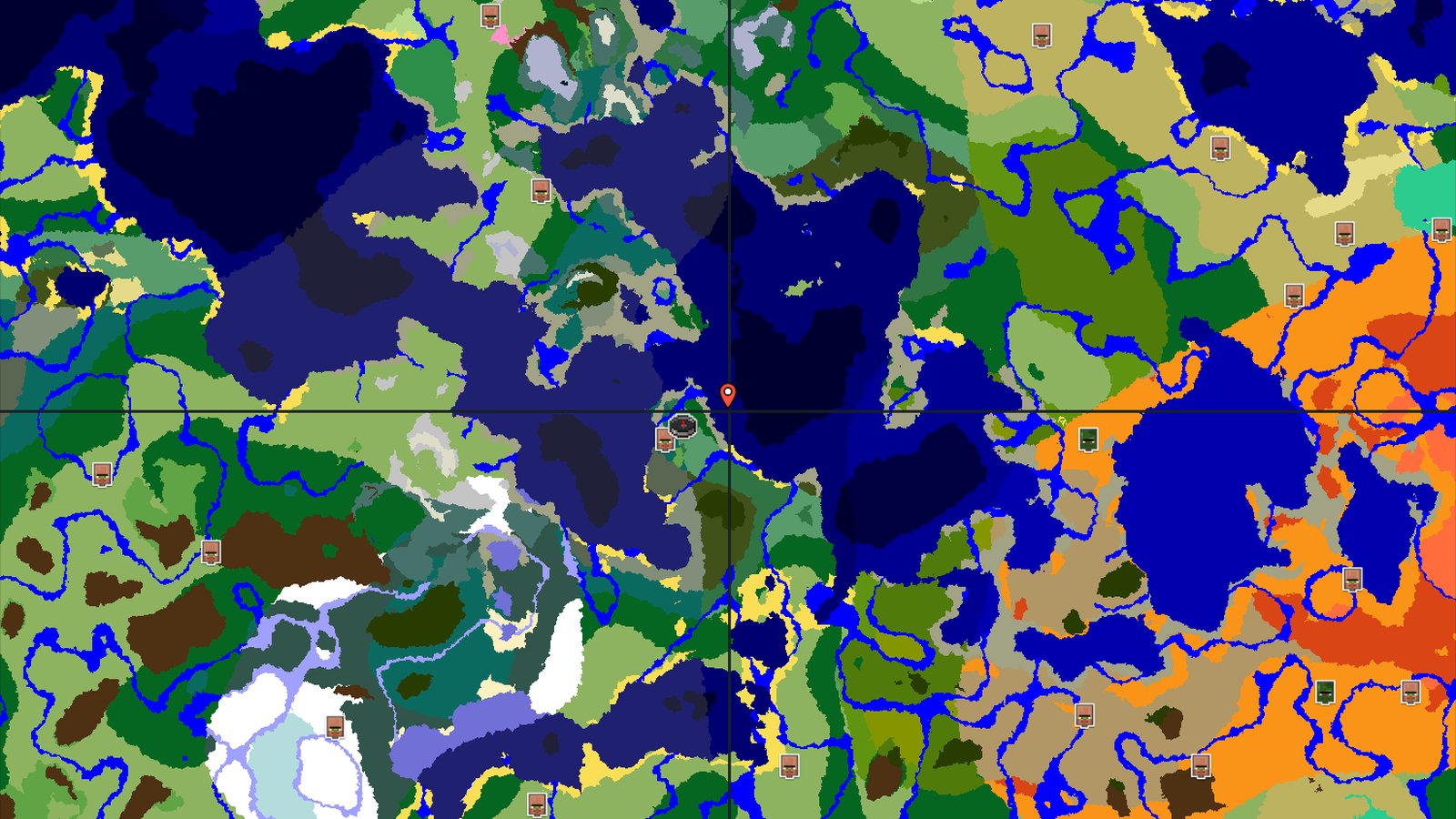 Old Growth Forests and a Nearby Village — Minecraft seed preview
