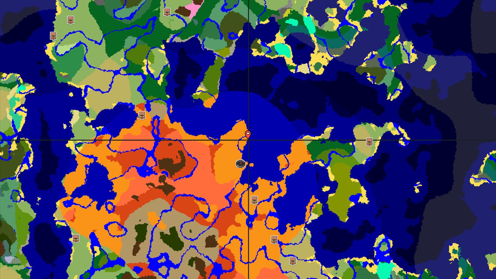 Desert Spawn With Eroded Badlands Nearby — Minecraft seed preview