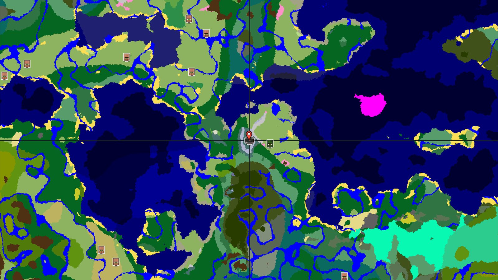 Spawn in a Grove Near Frozen and Snowy Peaks — Minecraft seed preview
